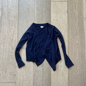 Splendid Deep Blue open front Top 7/8